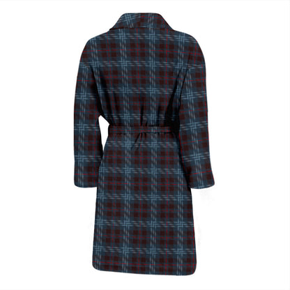 Mens Blue Plaid Bath Robe