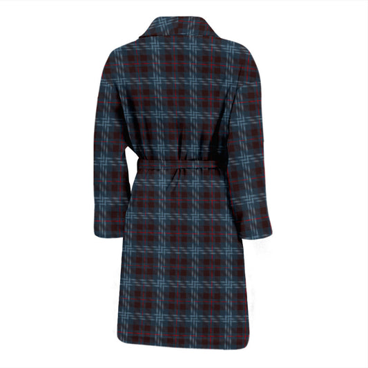 Mens Blue Plaid Bath Robe