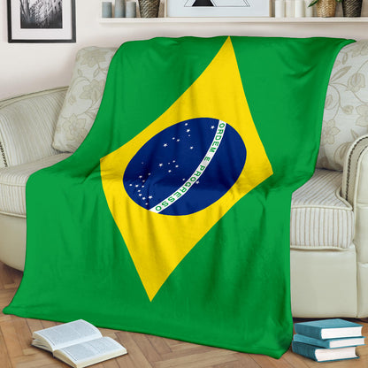 Brazilian Flag Blanket