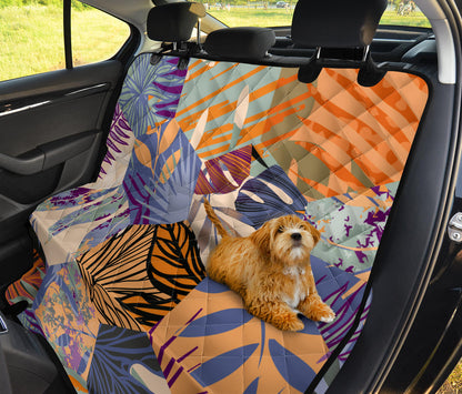 Floral Honeycomb Car Back Seat Pet Cover