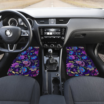 Purple Flowers Car Floor Mats
