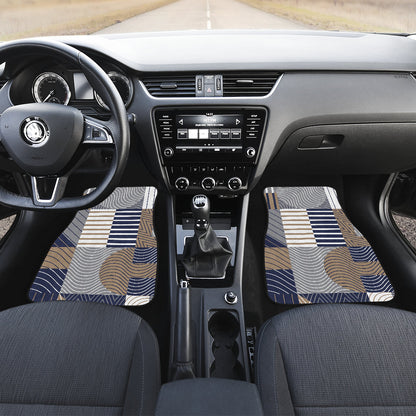Abstract Block Shapes Car Floor Mats