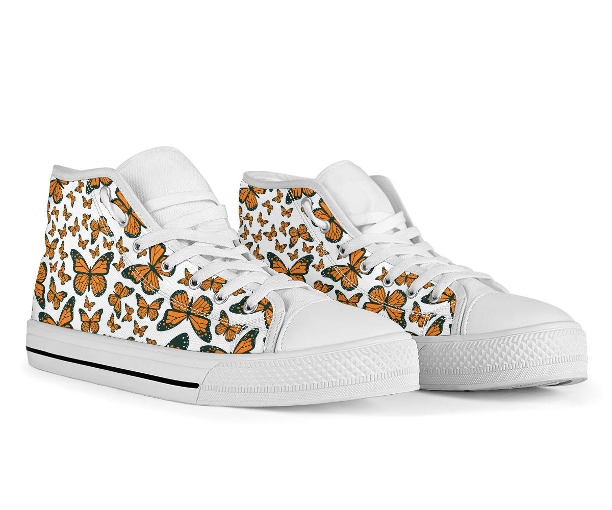 New Orange Butterfly High Top Shoes – product image 2