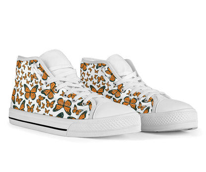New Orange Butterfly High Top Shoes – product image 2