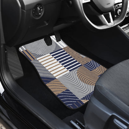 Abstract Block Shapes Car Floor Mats