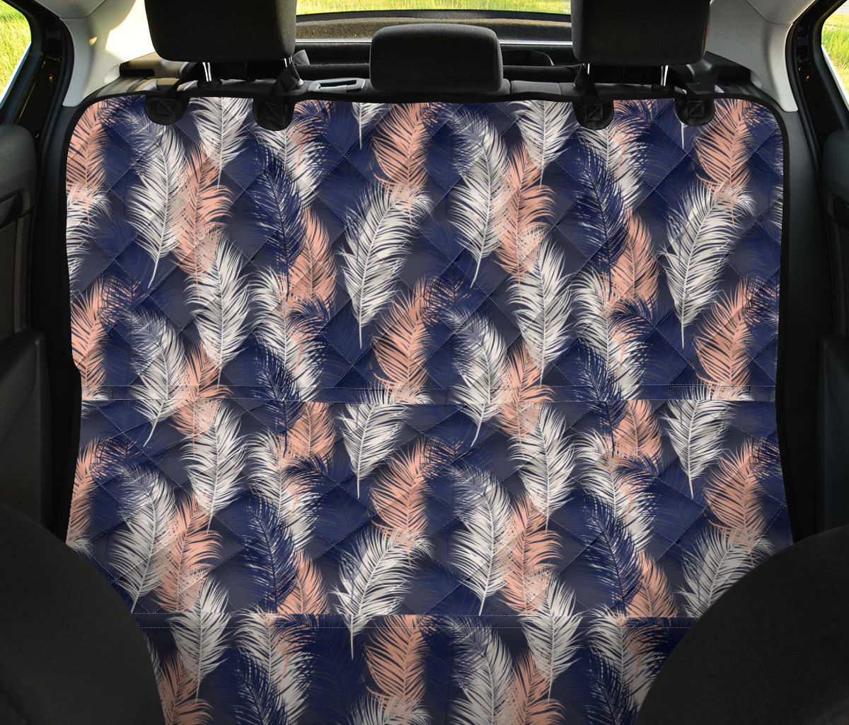 Feathers Car Back Seat Pet Cover