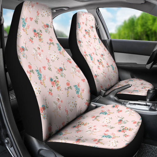 Pink Floral Car Seat Covers