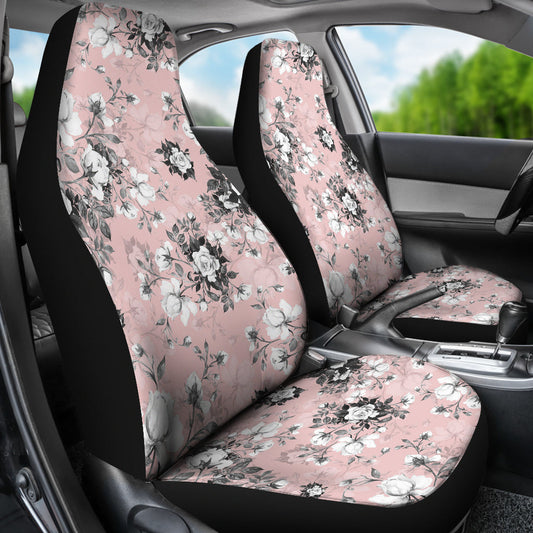 Pink Floral Car Seat Covers