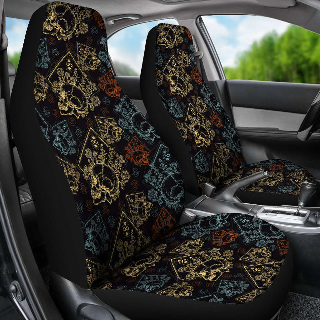 Skull Pattern Car Seat Covers