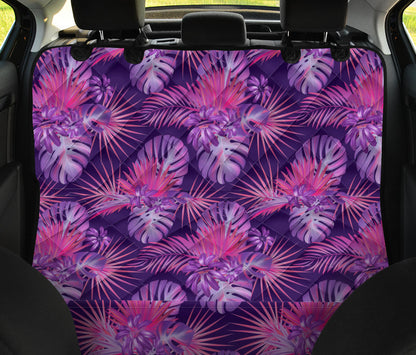 Purple Plants Car Back Seat Pet Cover
