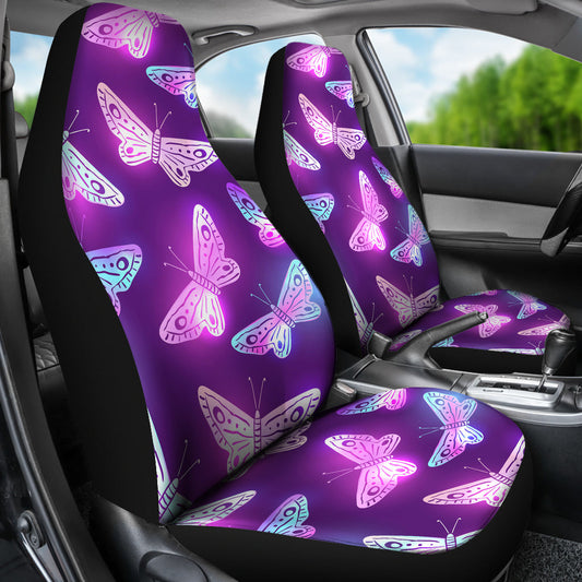 Purple Butterflies Car Seat Covers