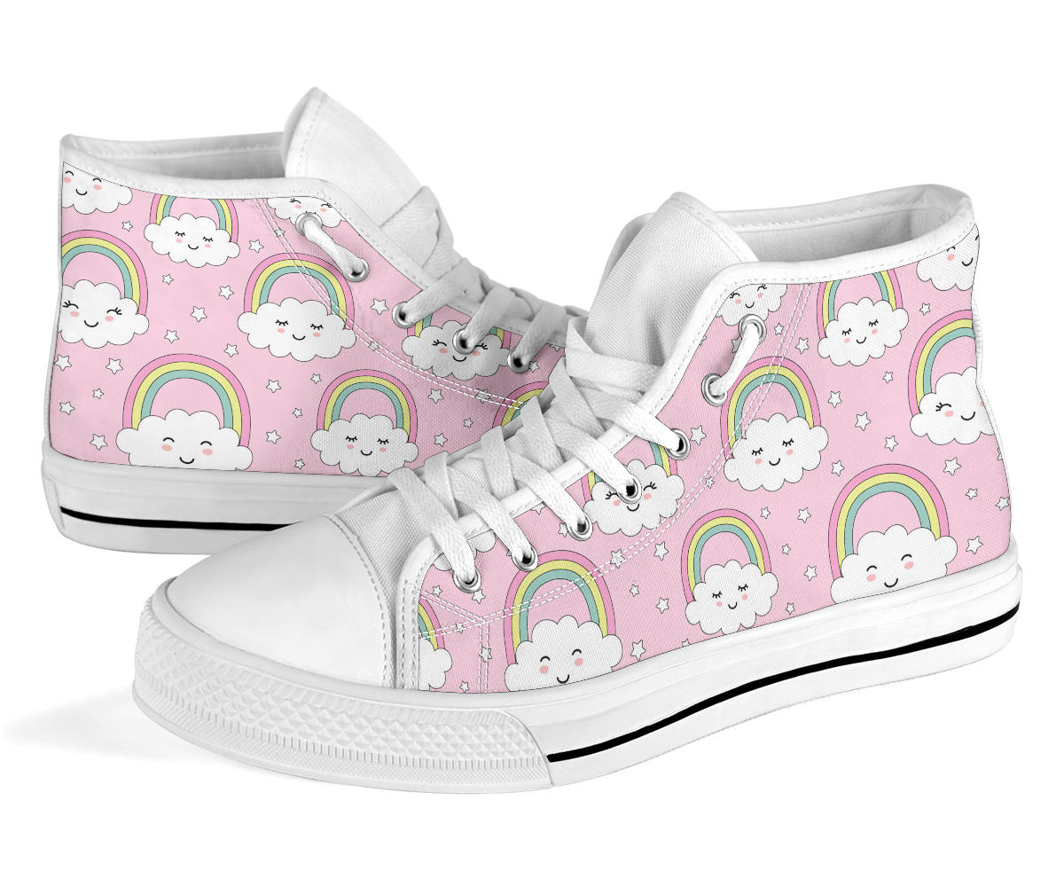 Pink Rainbow High Top Shoes – product image 3
