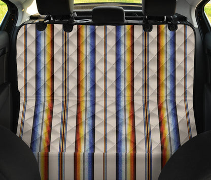 Rainbow Stripes Car Back Seat Pet Cover
