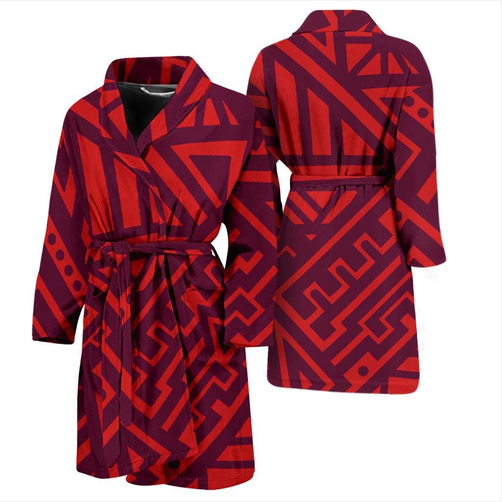 Mens Tribal Polynesian Bath Robe