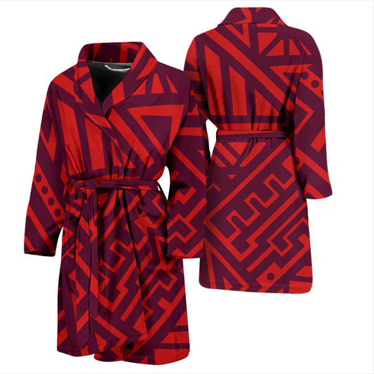 Mens Tribal Polynesian Bath Robe