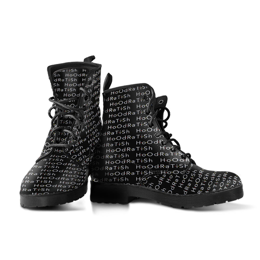Custom Logo Shoes, Printed Custom Shoes, Women's Boots, Vegan Leather Combat Boots, Classic Boot, Lace Up Boot , Casual Boots Women