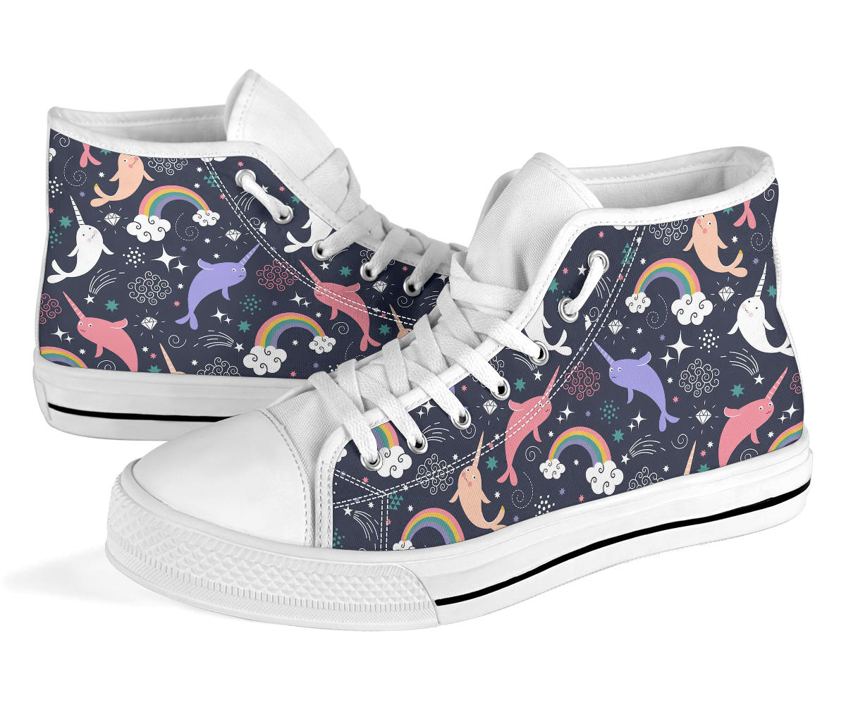 Space Narwhal High Top Shoes – product image 3