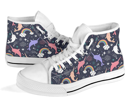 Space Narwhal High Top Shoes – product image 3
