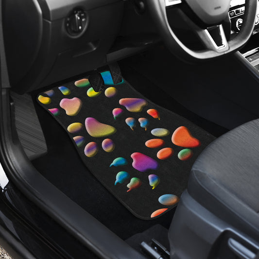 Colored paws CAR FLOOR MATS