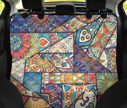 Colorful Mandalas Decor Car Back Seat Pet Cover
