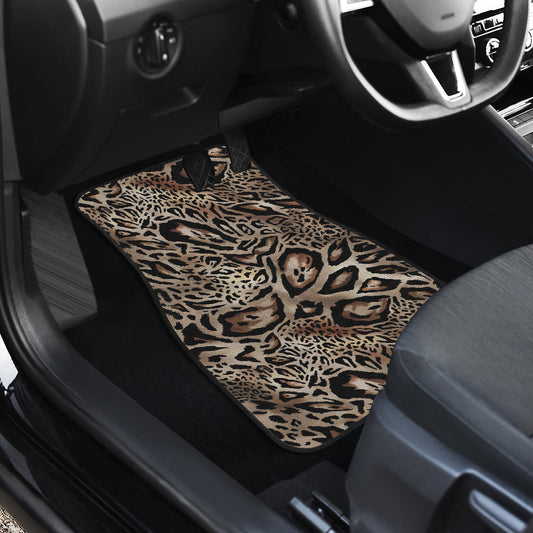 Leopard Print Car Floor Mats