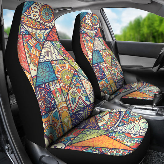 Colorful Mandalas Decor Car Seat Covers