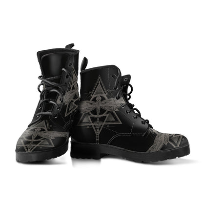 Black Spiritual Dragonfly Boots