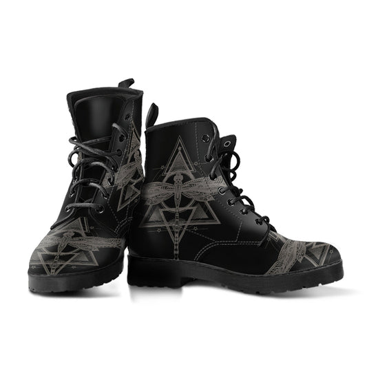 Black Spiritual Dragonfly Boots