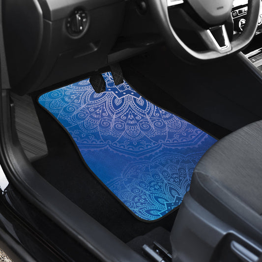 Blue Mandalas Car Floor Mats