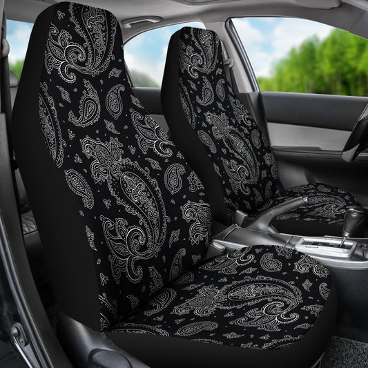 Black Elegant Decor Car Seat Covers