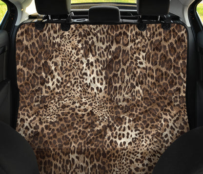 Leopard Print Car Back Seat Pet Cover