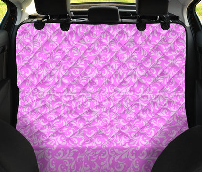 Pink Elegant Decor Car Back Seat Pet Cover