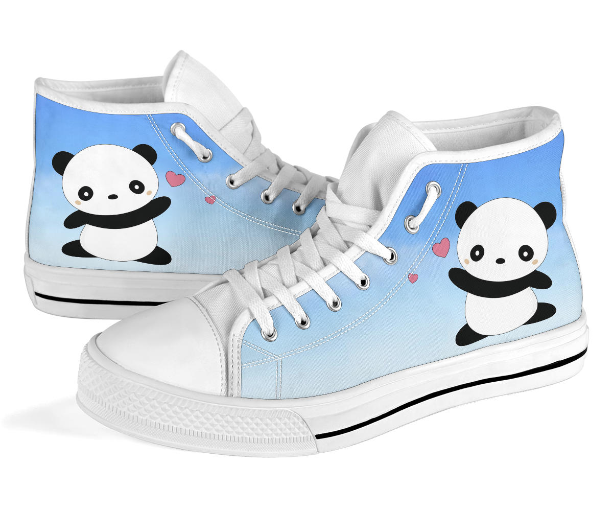 Kawaii Panda High Top Shoes – product image 3