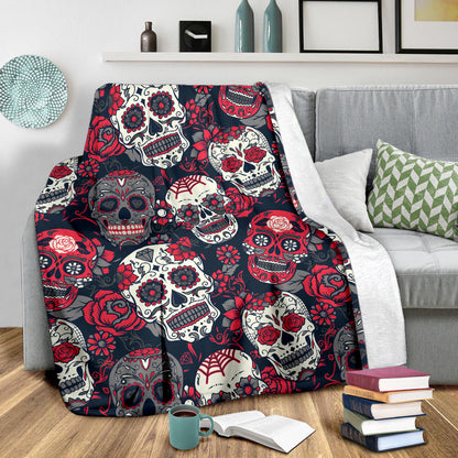 Sugar Skulls & Roses Blanket