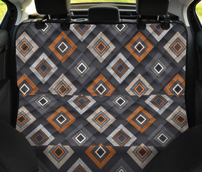 Retro Blocks Car Back Seat Pet Cover