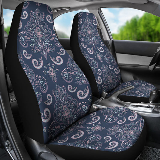 Blue Elegant Decor Car Seat Covers