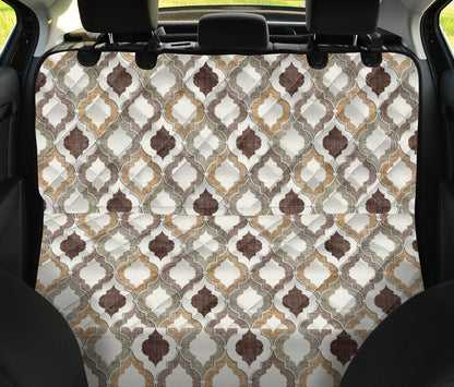 Vintage Pattern Car Back Seat Pet Cover