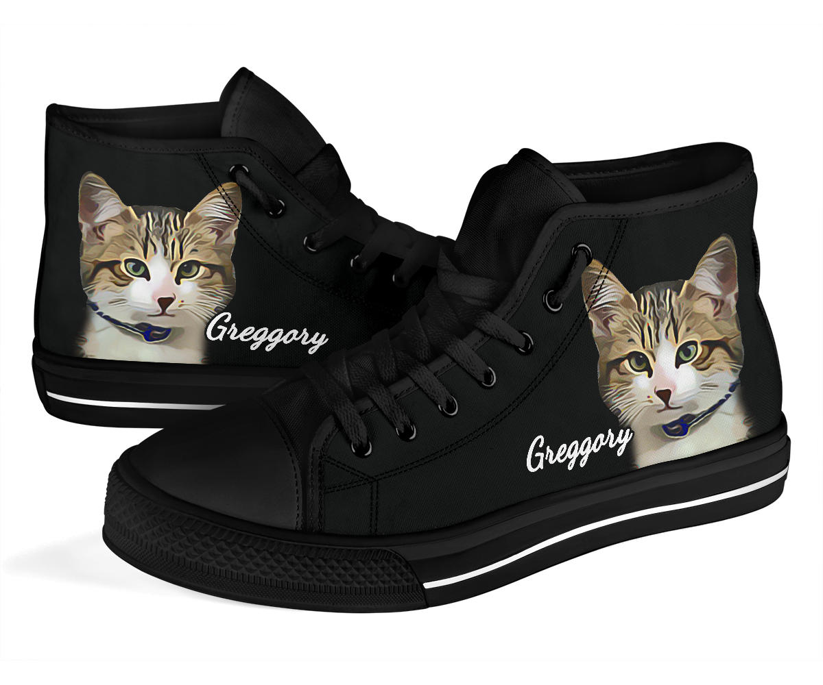 Custom Cat Greggory High Top Shoes – product image 3
