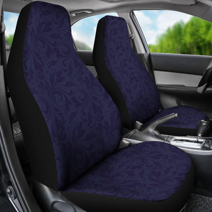 Navy Elegant Decor Printed Car Seat Covers