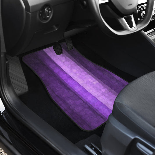 Purple Stripes Car Floor Mats