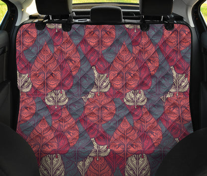 Tribal Leaves Car Back Seat Pet Cover