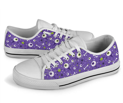 Eyeball Halloween Low Top Shoes – product image 3