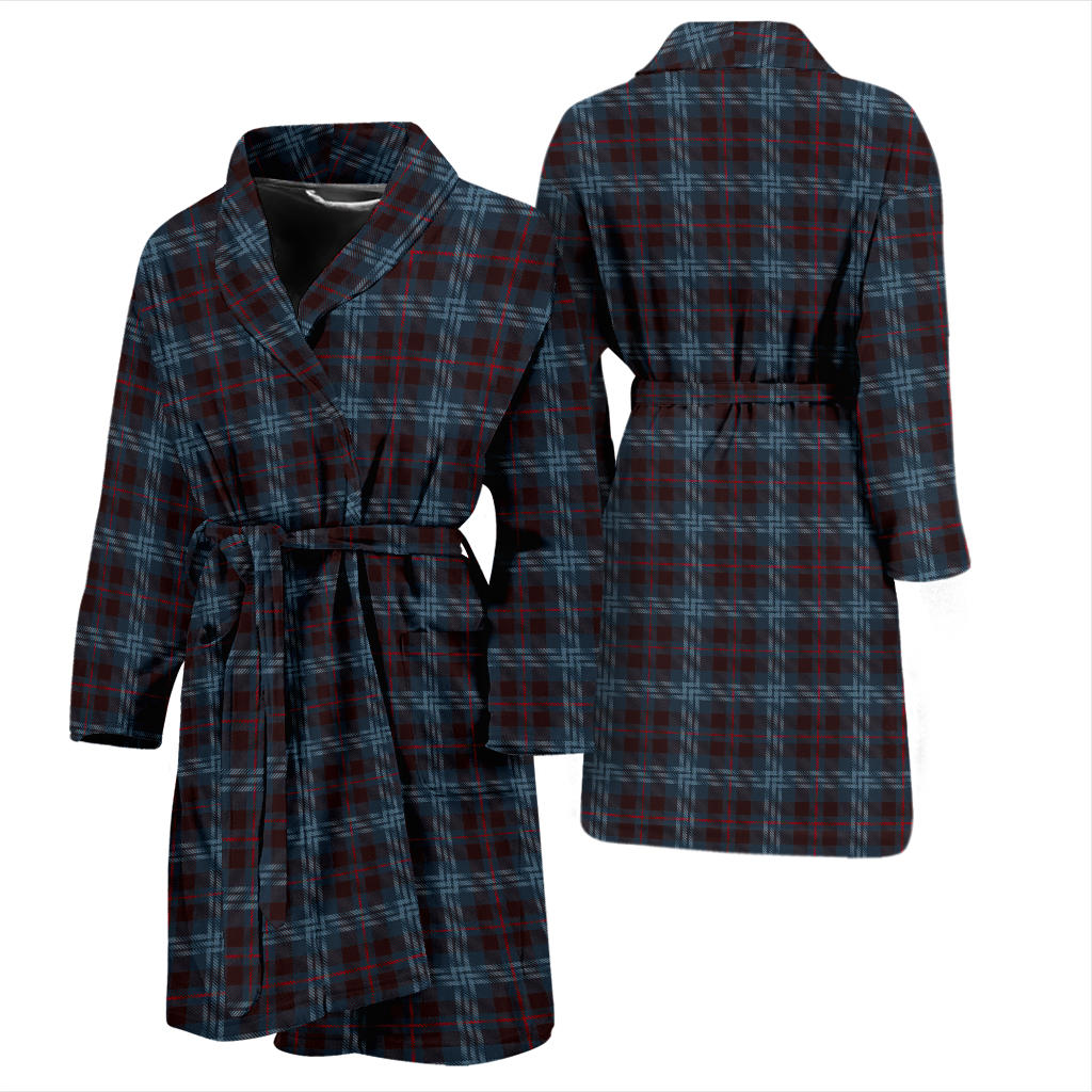 Mens Blue Plaid Bath Robe