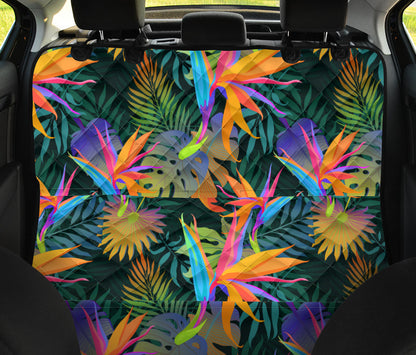 Colorful Plants Car Back Seat Pet Cover