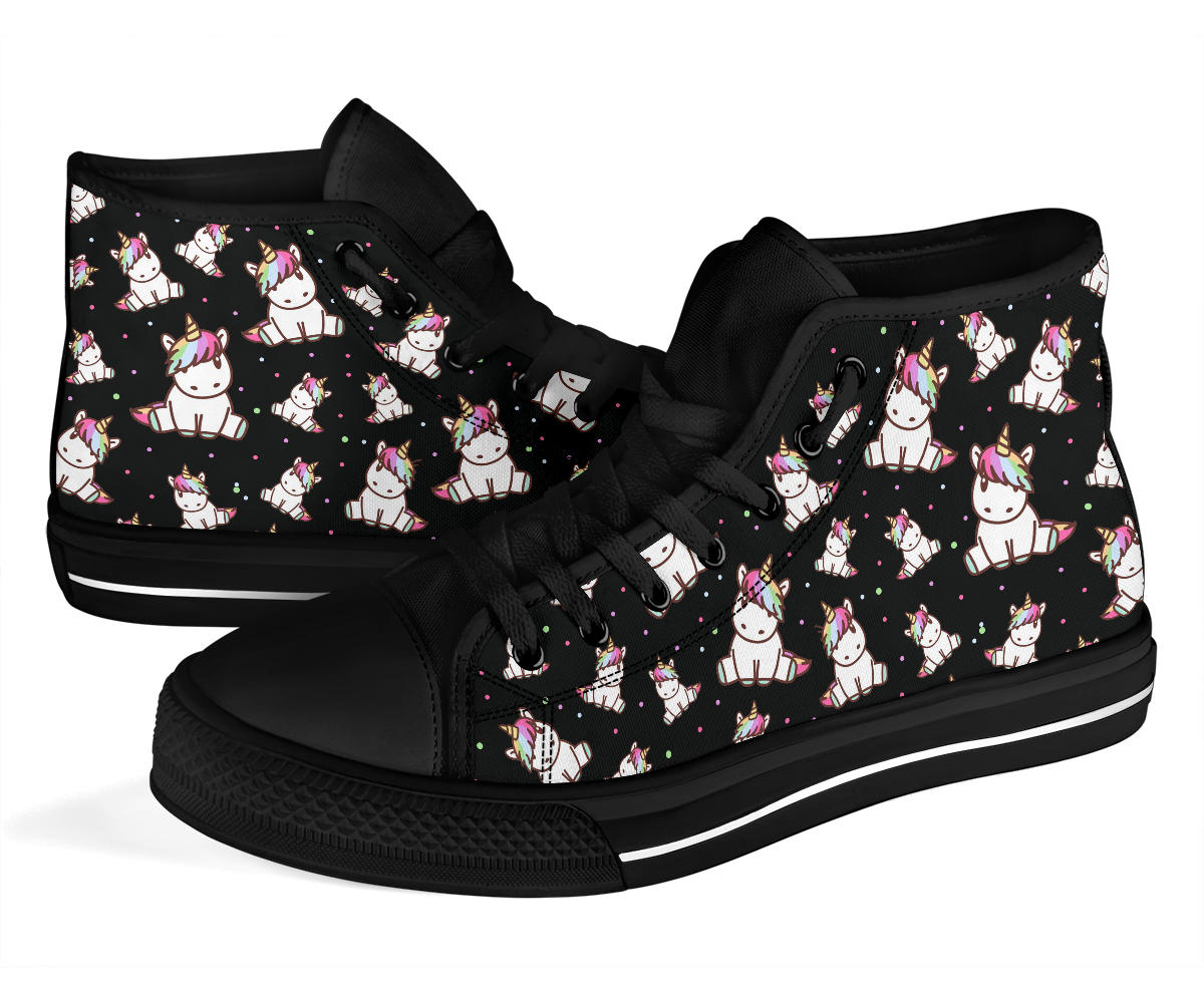 Cute Unicorn High Top Shoes – product image 3