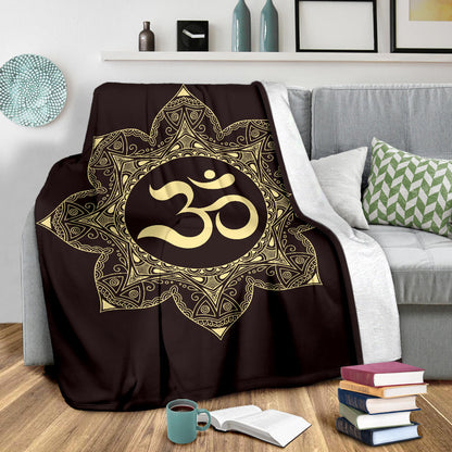 Om Aum Mandala Blanket