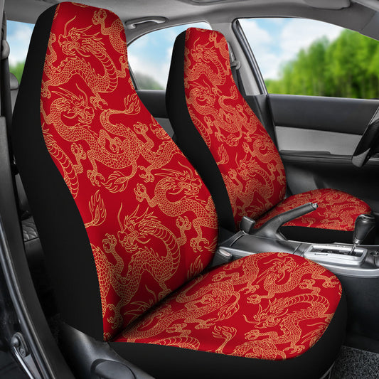 Red Dragon Car Seat Covers