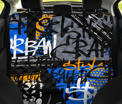 Urban Graffiti Car Back Seat Pet Cover