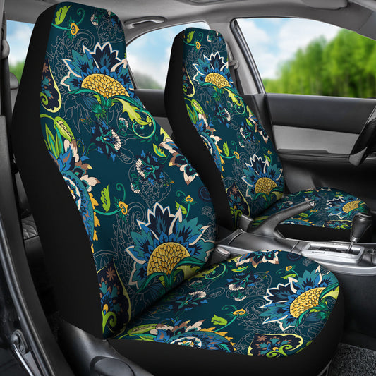 Elegant Floral Decor Car Seat Covers