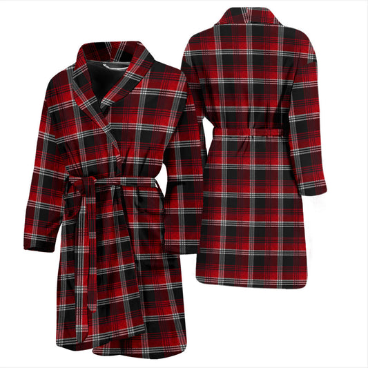 Mens Red Plaid Bath Robe